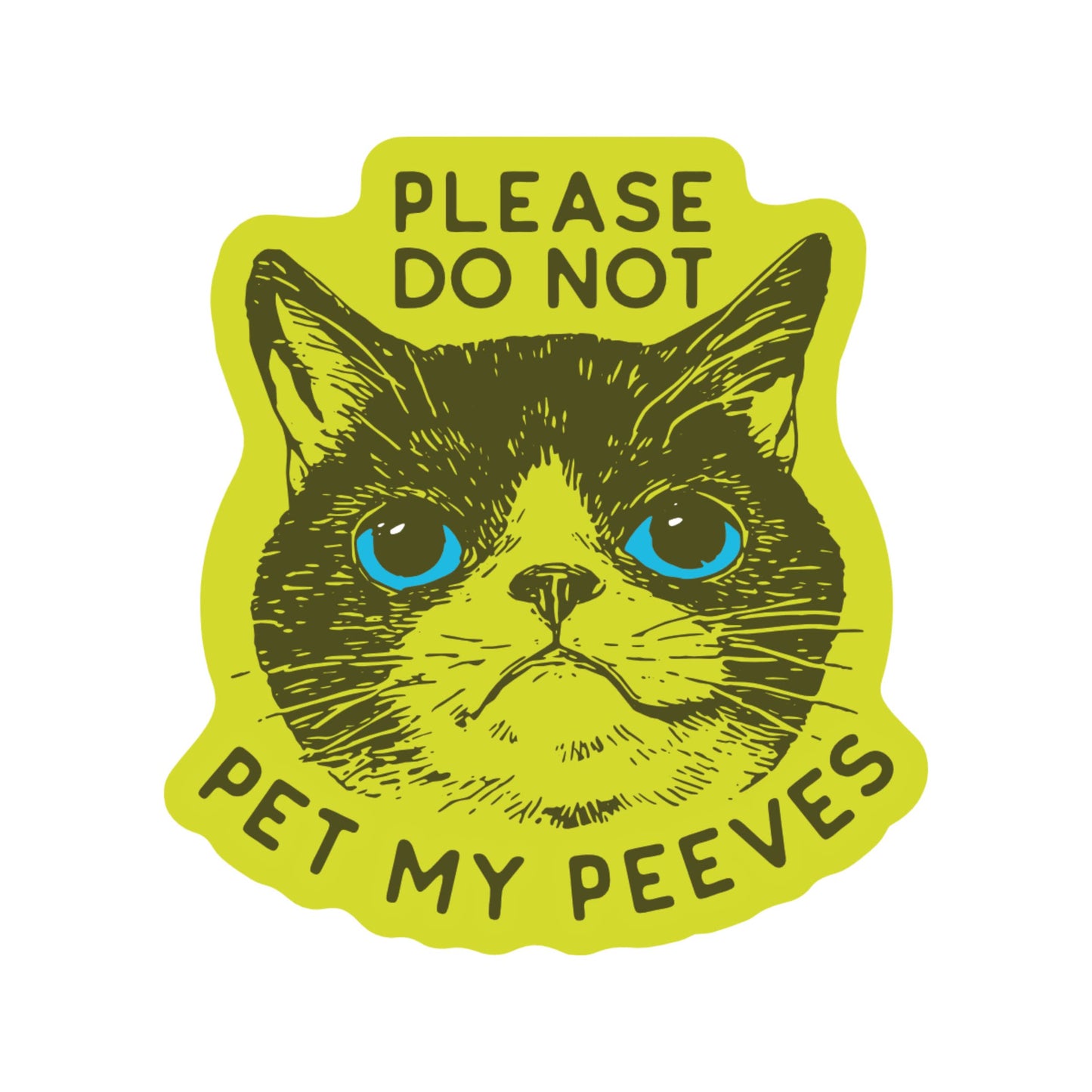 Pet Peeves Vinyl Sticker